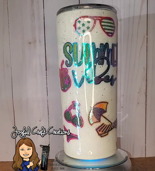 Summer Vibes Peek-a-Boo Tumbler 20 oz