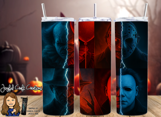 4 Classic Horror Movie Villains Sublimation