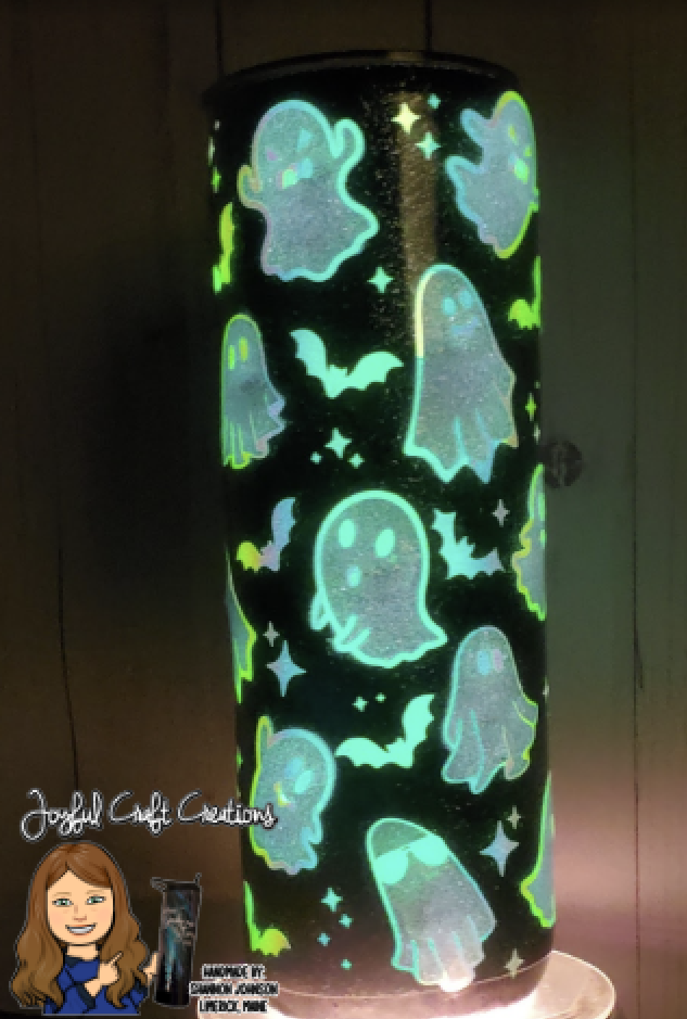 Light Up Tumbler - Ghosts Polite/Tame Glow in the Dark