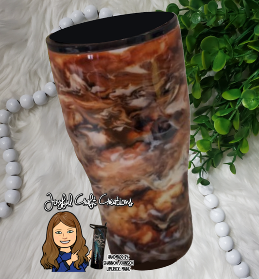 Alcohol Ink Swirl "Coffee" Theme