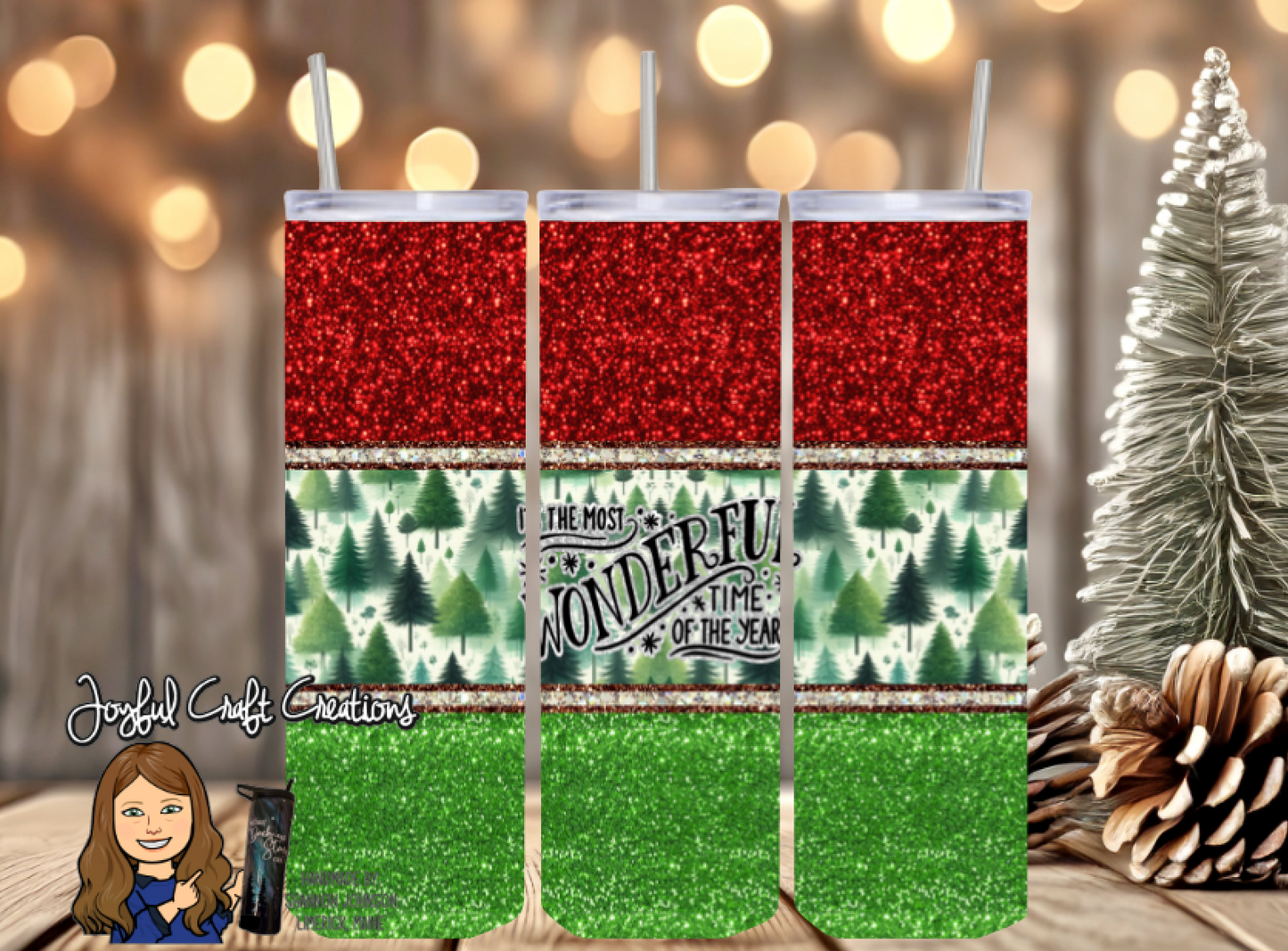 Most Wonderful Time of the Year - Christmas Trees Sublimation