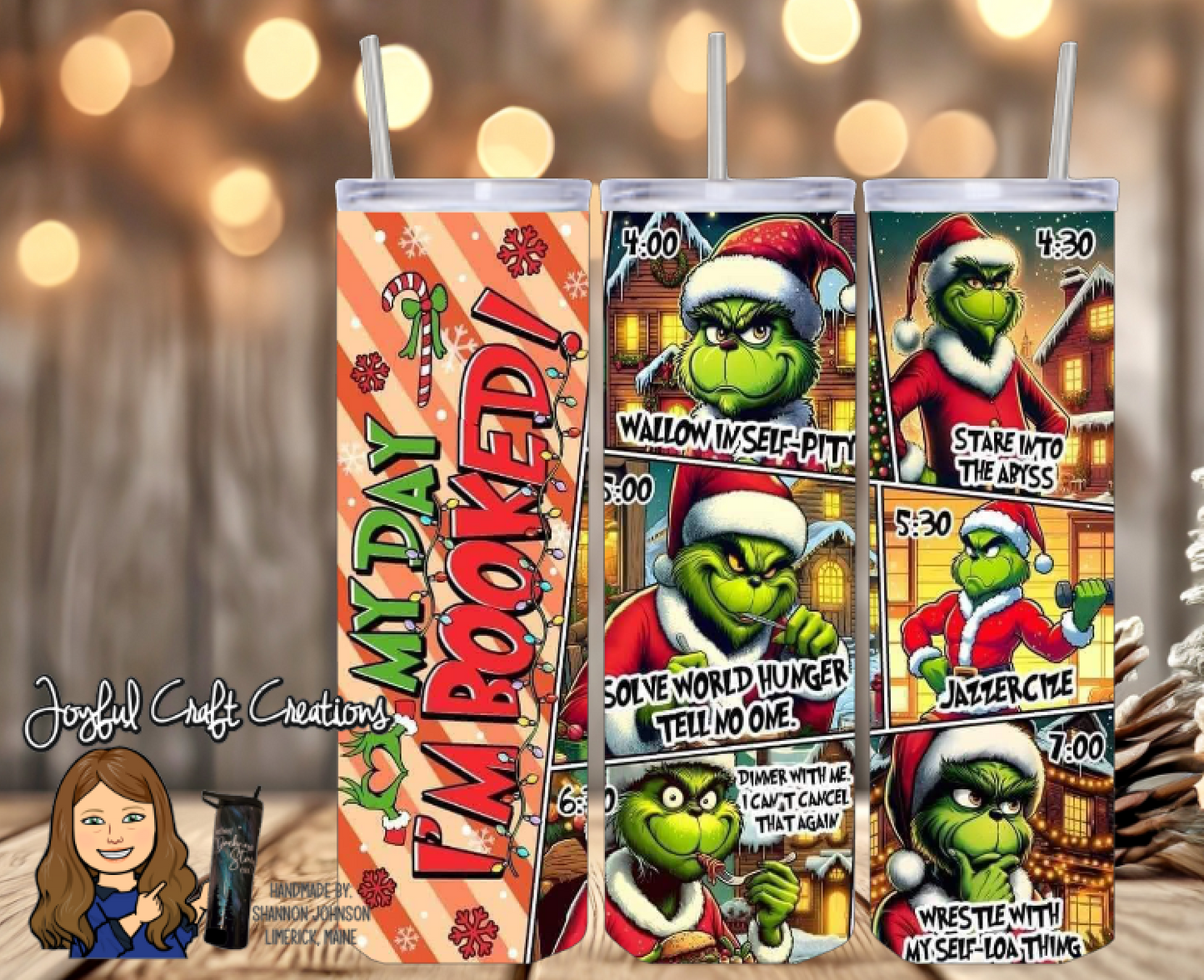A Day in the Life of the Grinch Sublimation Tumbler