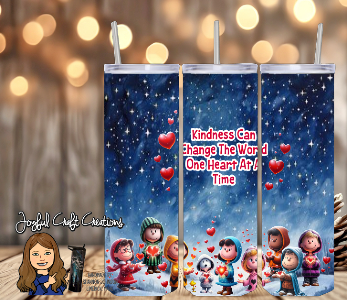 Kindness Peanuts Sublimation Tumbler