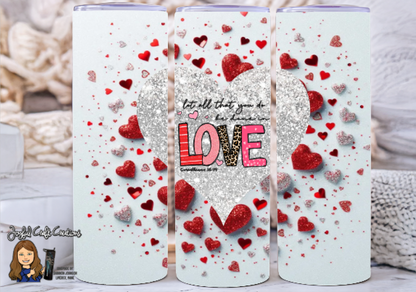 Valentine Themed Sublimation Tumblers