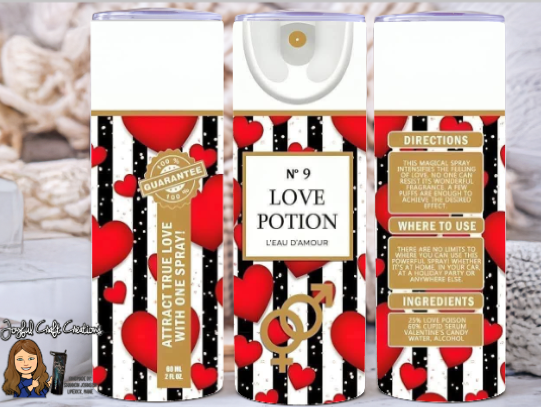 Valentine Themed Sublimation Tumblers