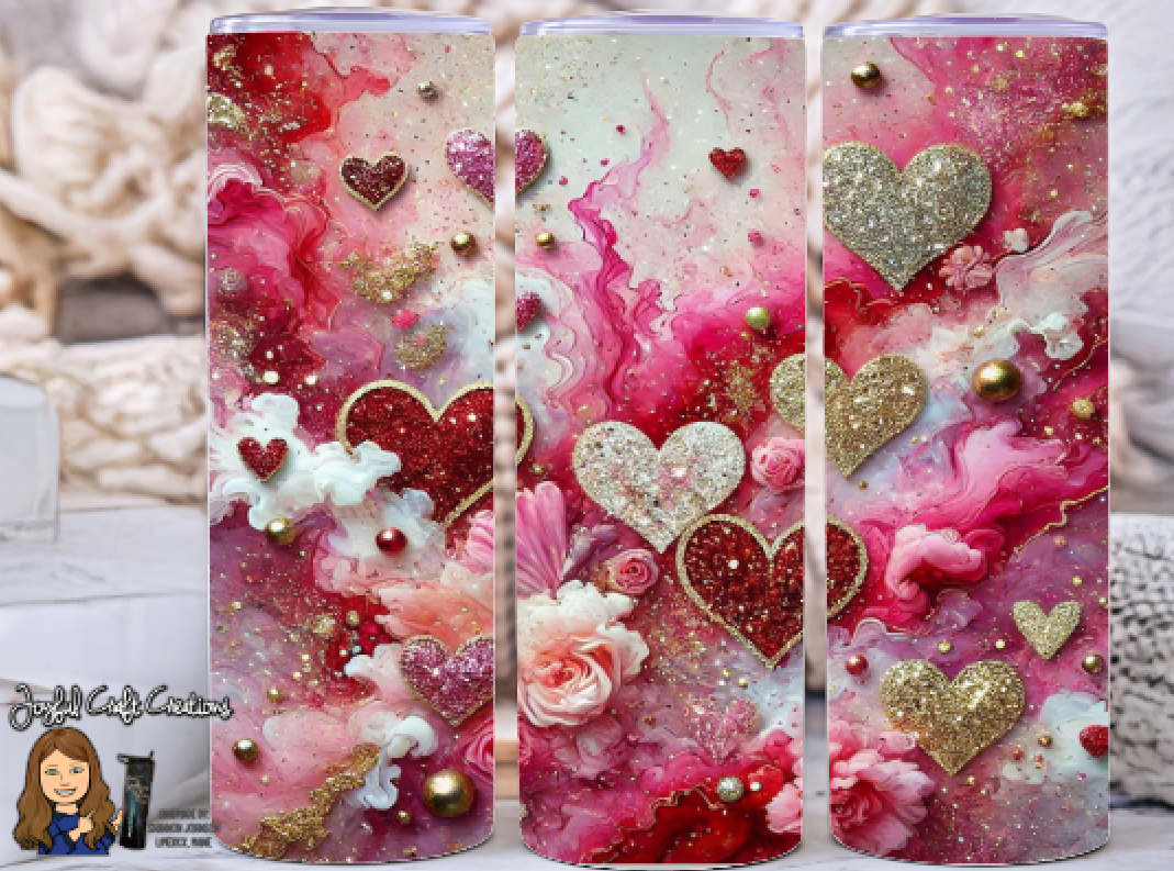Valentine Themed Sublimation Tumblers