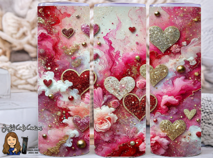Valentine Themed Sublimation Tumblers