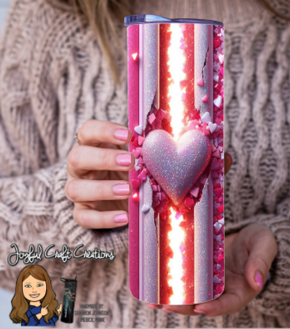 Valentine Themed Sublimation Tumblers