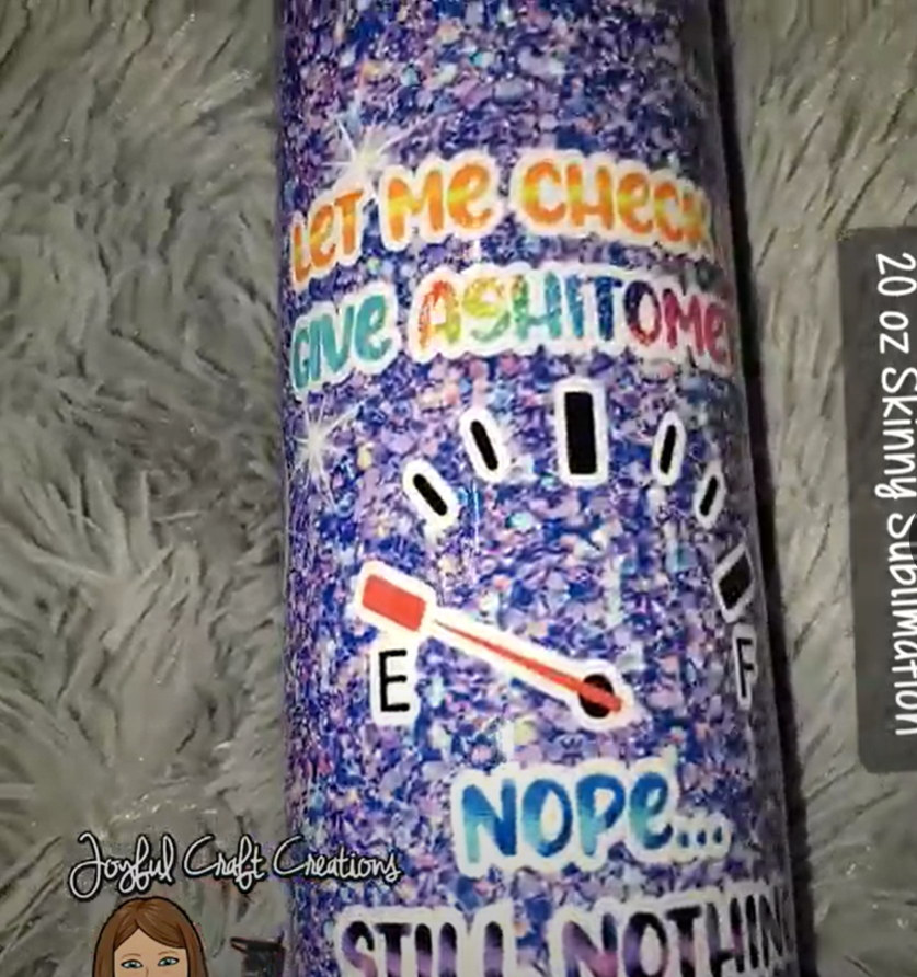 Give Ashitometer Sublimation Tumbler Version