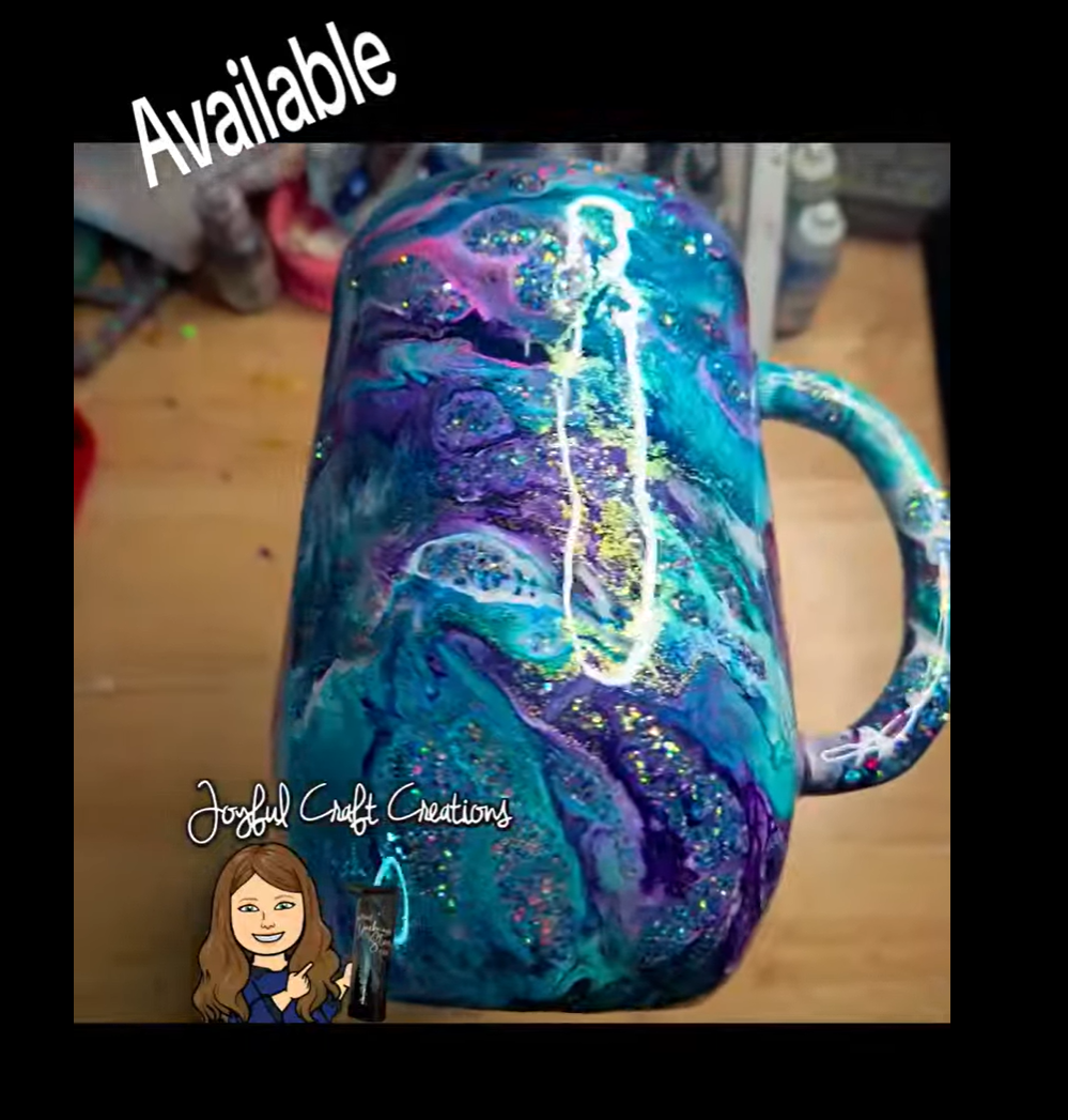 16oz Alcohol Ink Mug One of Kind Ready to Ship
