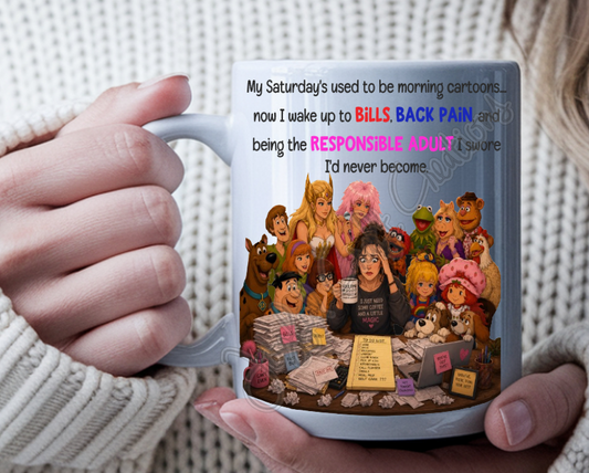 Zero Adult Responsibilities 15oz Ceramic Sublimation Mug