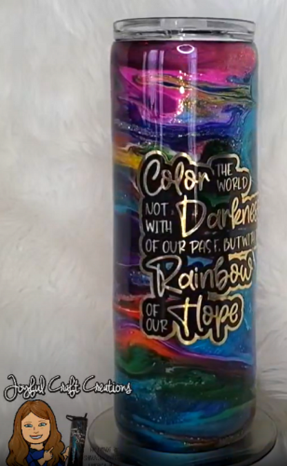 Vibrant Rainbow Swirl