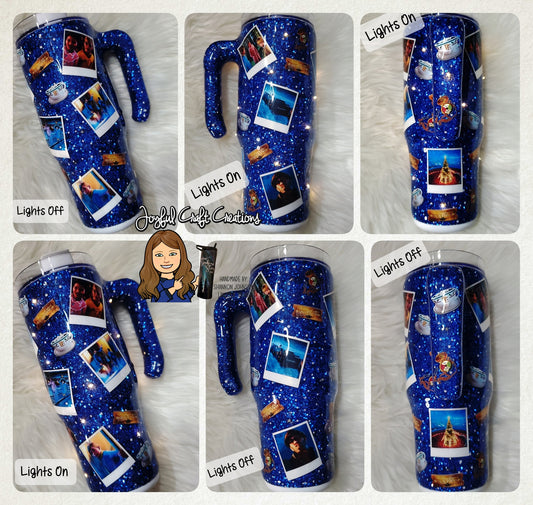 Light Up Polar Express 30 oz Curve Handled Tumbler