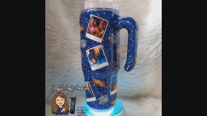 Light Up Polar Express 30 oz Curve Handled Tumbler