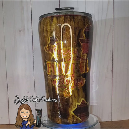 Cozy Flannel Weather Tumbler 20 oz Taper