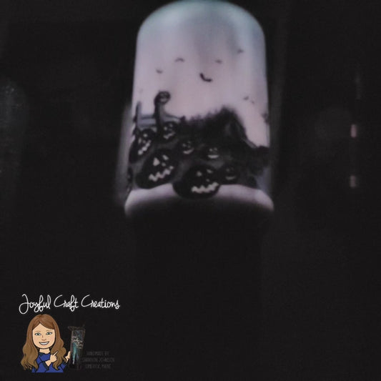 Jack Skellington (Nightmare Before Christmas) Glow In The Dark With Black Drip