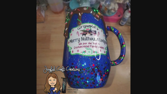 16 oz “Merry Nuthouse Lodge” Christmas Vacation Mug