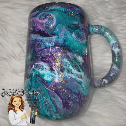 16oz Alcohol Ink Mug One of Kind Ready to Ship
