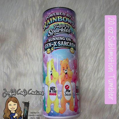 Gen‑X Retro Sassy Bears Sublimation Tumbler