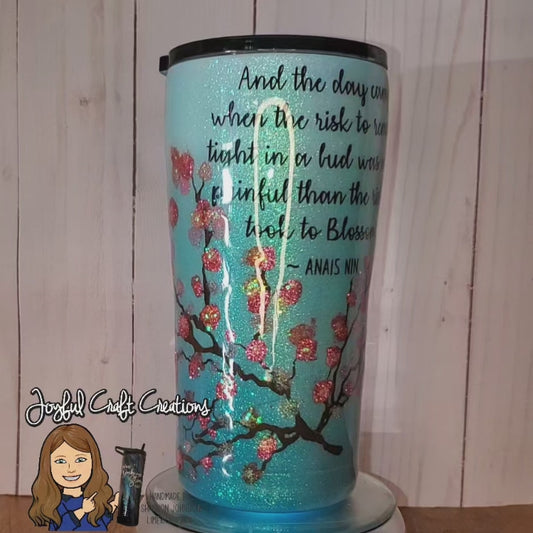 Cherry Blossom 20oz Taper Tumbler