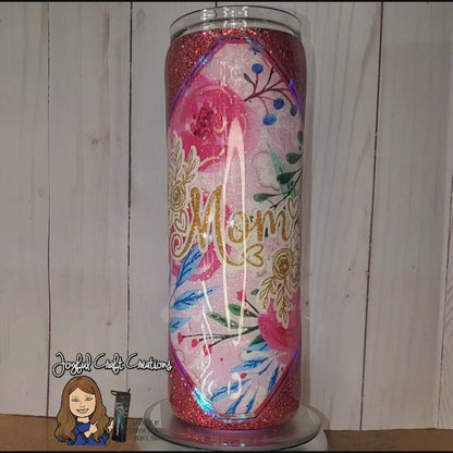 Mom Floral Tumbler