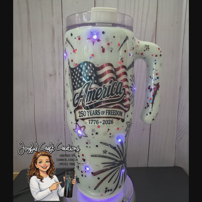 Light-Up Fireworks Tumbler