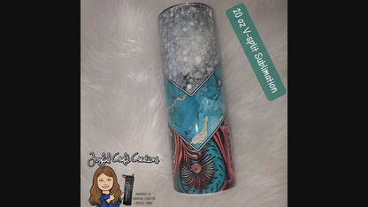 Leather and Turquoise V-Split Sublimation